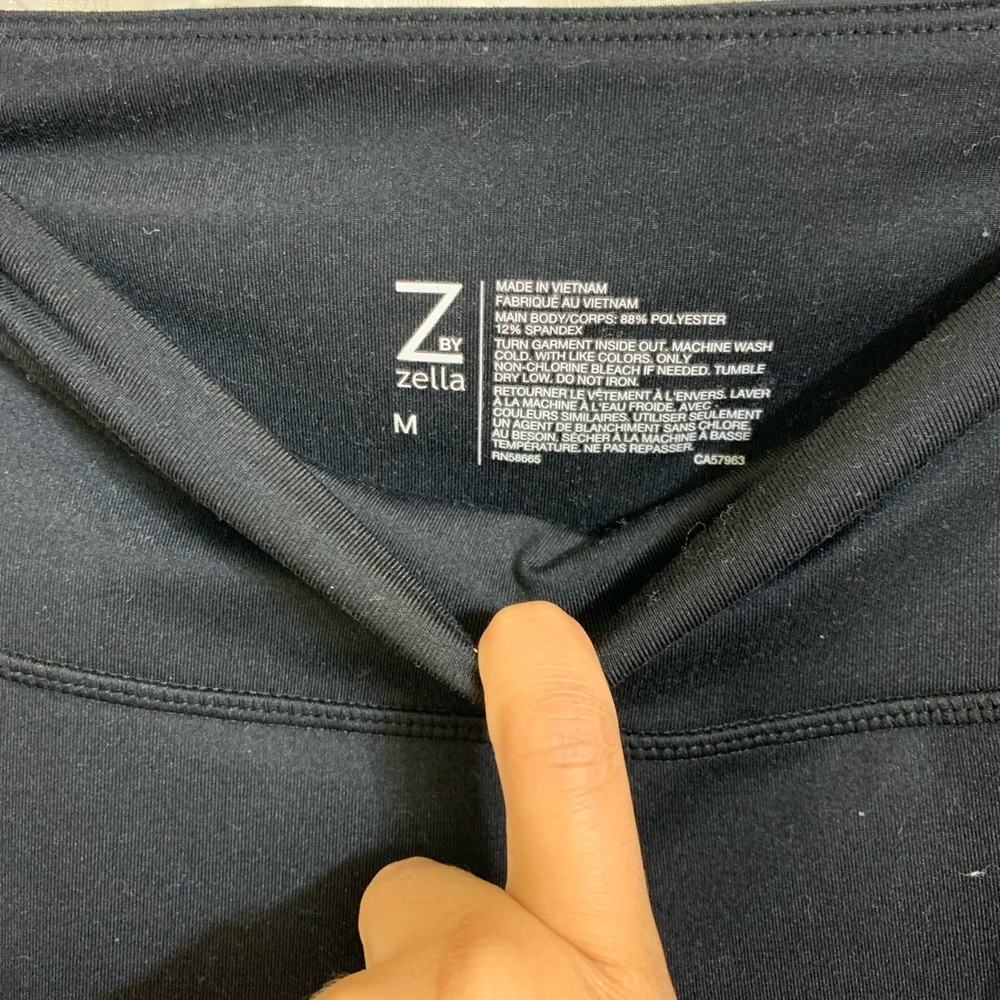Zella black leggings size M